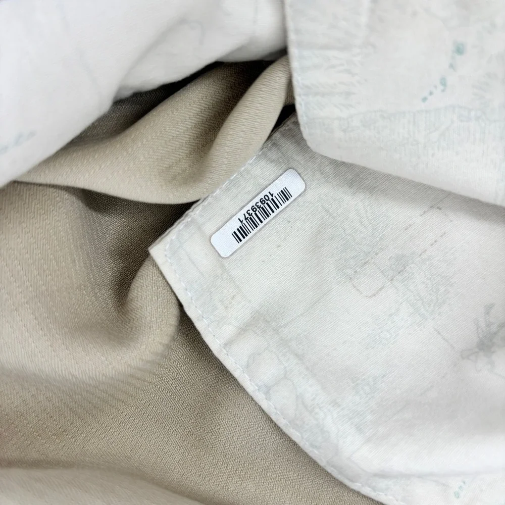 Vintage Tommy Bahama Mens 100% Silk Pleated Dress Shorts Tan Khaki 34x8.5